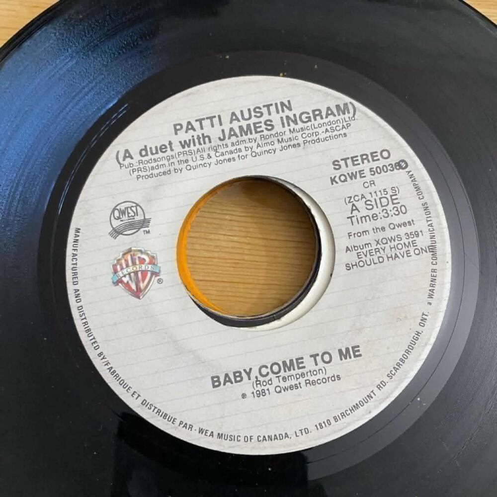 Patti Austin - Baby Come to Me/Solero KQWE 50036 45rpm VG R37